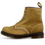 Bottes Dr Martens 1460 vertes cheville talon carré