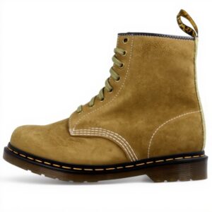 Bottes Dr Martens 1460 vertes cheville talon carré