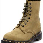 Bottes Dr Martens 1460 Serena Vert Femme Cuir Classique