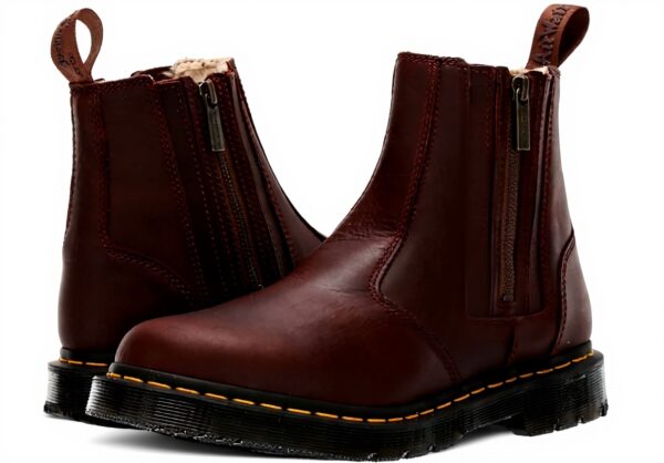 Bottes Dr Martens 2976 Alyson zippées fourrure femme