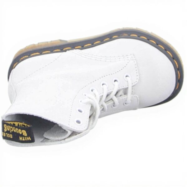 Bottes Dr Martens 8 Eye Boot femme cuir blanc Virginia