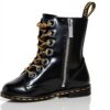 Dr Martens Rangers Boots Women Black Buttero Leather 8 Eye