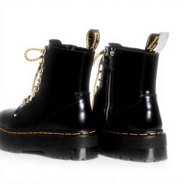 Dr Martens Rangers Boots Women Black Buttero Leather 8 Eye