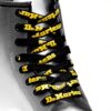 Lacets Dr Martens Noir Jaune Logo Accessoires Chaussures