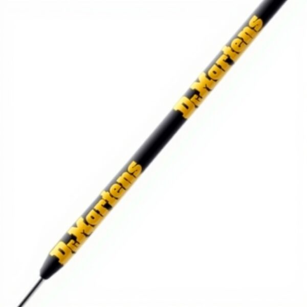 Lacets Dr Martens Noir Jaune Logo Accessoires Chaussures