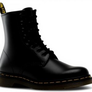 Bottes Dr Martens Femme 1460 Noir Verni Cuir Lisse
