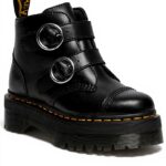 Dr Martens Femme Devon Circle Bottes Cuir Plateforme