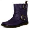 Dr Martens Gayle Broadway Bottes femme cuir violet talon