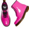 Bottes Dr Martens 1460 Cuir Verni Rose Tendance Femme
