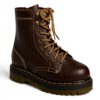 Bottes Dr Martens Jadon Arc Marron Femme Cuir Lisse