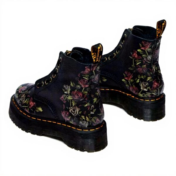 Bottes Dr Martens Sinclair Decayed Roses cuir nappa femme