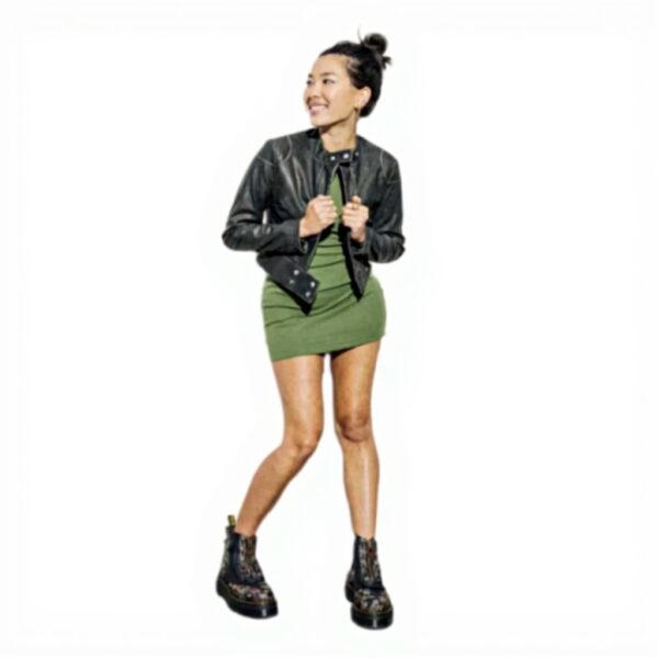 Bottes Dr Martens Sinclair Decayed Roses cuir nappa femme