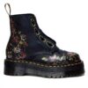 Bottes Dr Martens Sinclair Decayed Roses cuir nappa femme