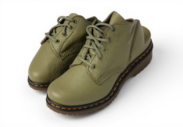 Bottes Dr Martens 1460 Pascal Virginia Vert Femme Cuir