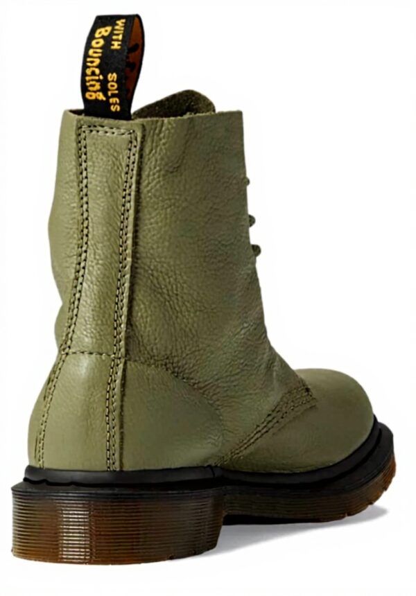 Bottes Dr Martens 1460 Pascal Virginia Vert Femme Cuir