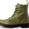 Bottes Dr Martens 1460 Pascal Virginia Vert Femme Cuir
