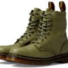 Bottes Dr Martens 1460 Pascal Virginia Vert Femme Cuir