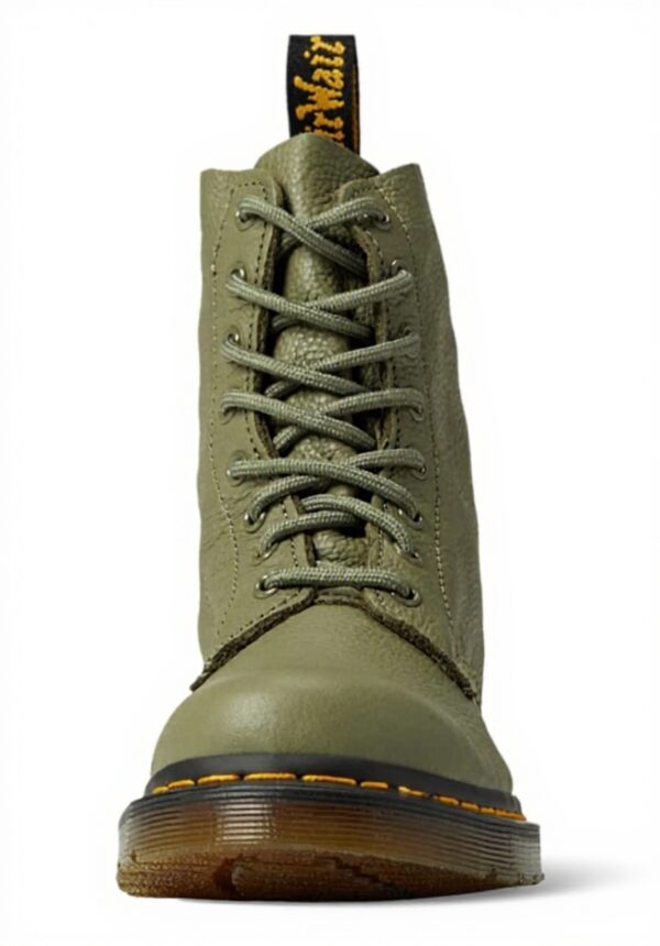 Bottes Dr Martens 1460 Pascal Virginia Vert Femme Cuir