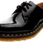 Dr Martens 1461 Patent Lamper Chaussures ville femme Noir
