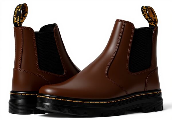Bottes Chelsea Dr Martens Homme Cuir Gaucho Crazy Horse