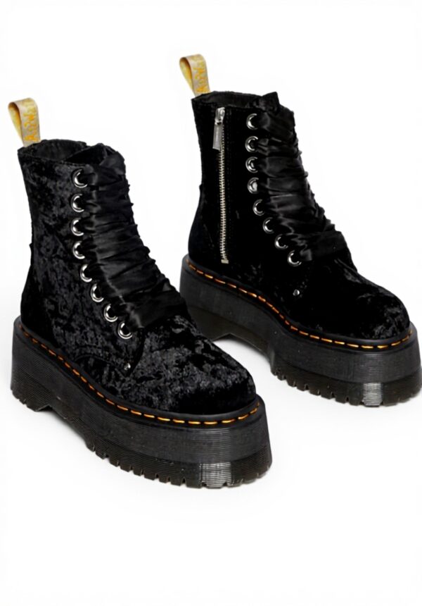 Bottes Dr Martens Vegan Jadon Max Noir femme plateforme