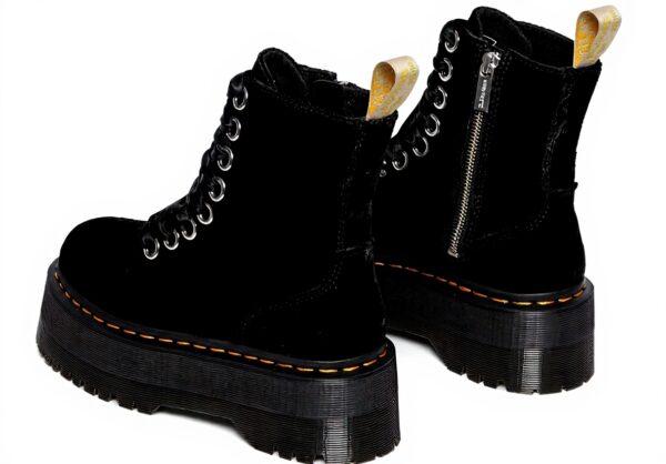Bottes Dr Martens Vegan Jadon Max Noir femme plateforme