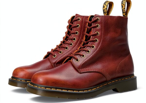 Dr Martens 1460 Boots Mixte Cuir Ambassadeur Noix Cajou