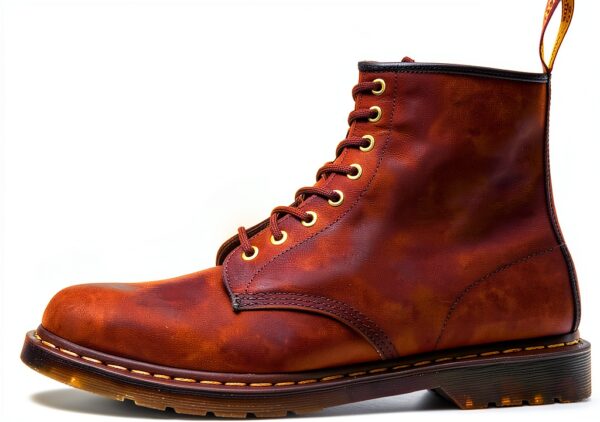 Dr Martens Rangers Femme Bottes Cuir 8 œillets Brun Gaucho