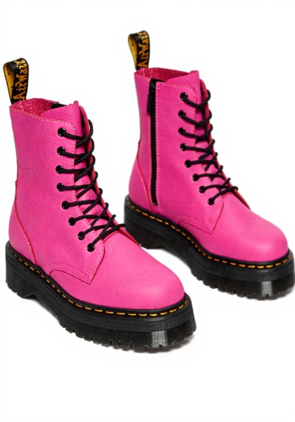 Bottes Dr Martens Jadon Thrift Rose Mixte Confortables