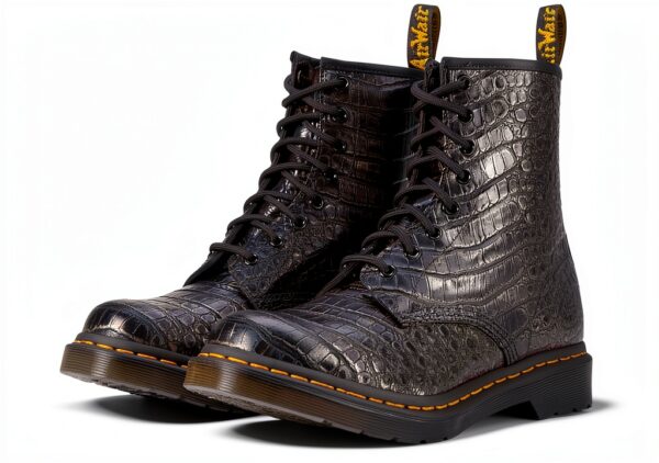 Dr Martens Pascal Spectra Purple Bottes Femme Cuir Patent