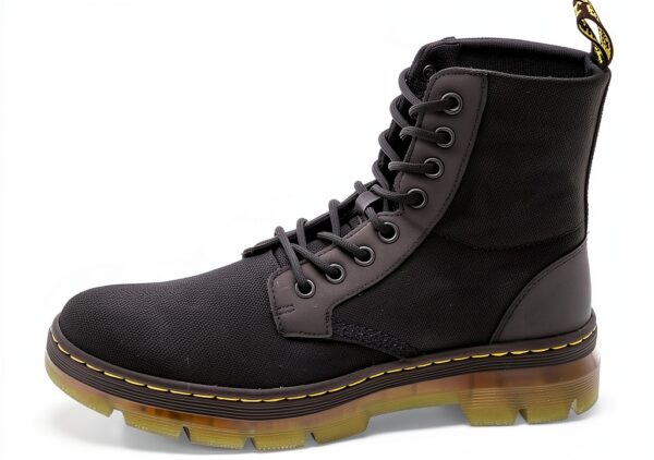 Dr Martens Combs Bottes Homme Nylon Noir Transparent