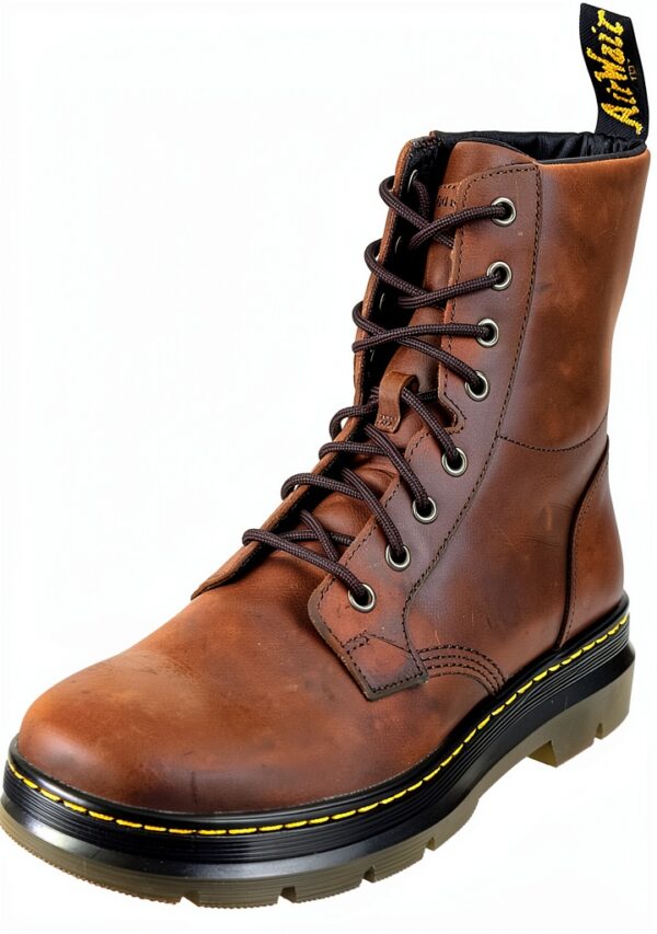 Dr Martens 8 Œillets Rangers Mixte Bottes Homme Cuir Confort